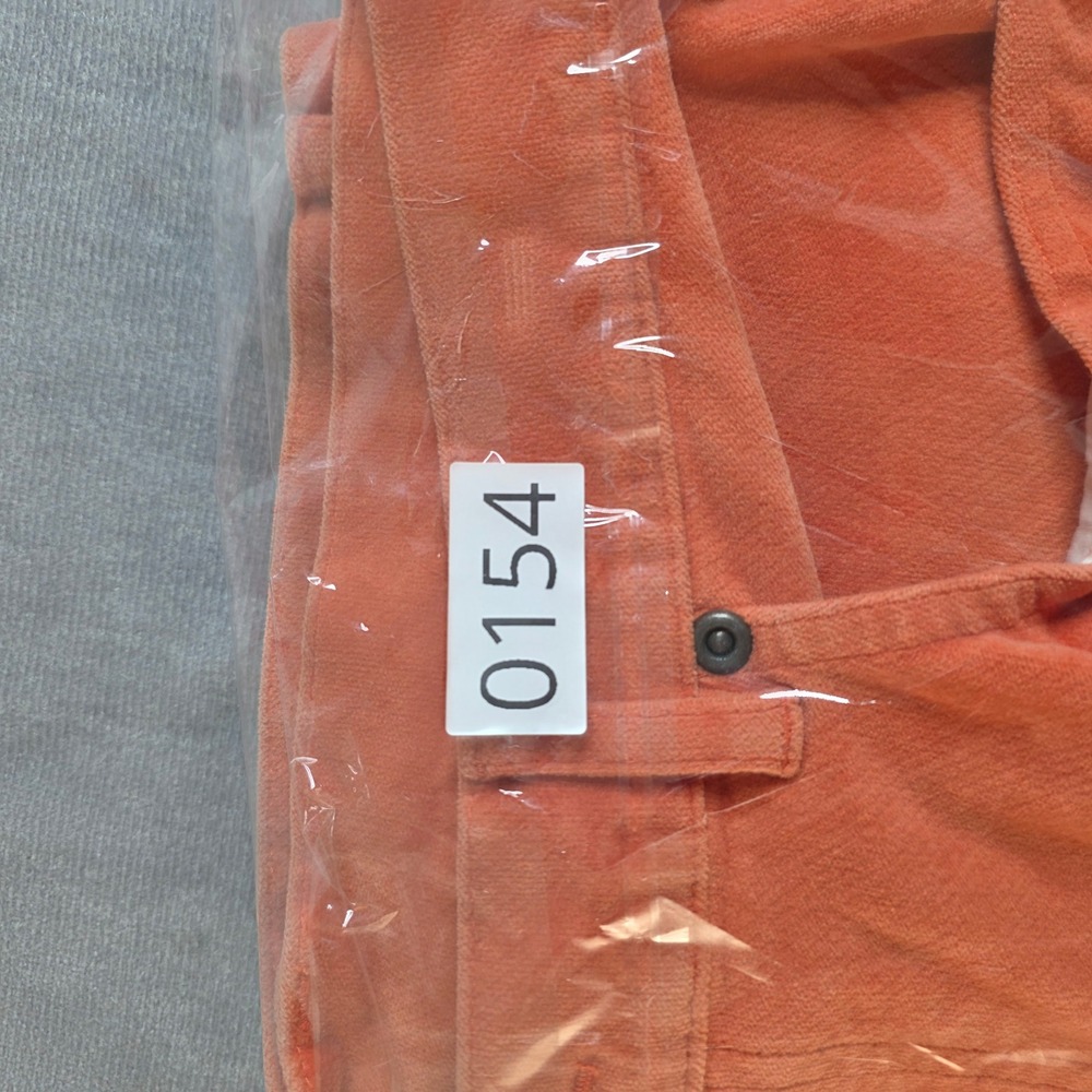 Talbots Corduroy Straight Leg Pants Womens 12 Orange Excellent Stretch Casual - Picture 7 of 7